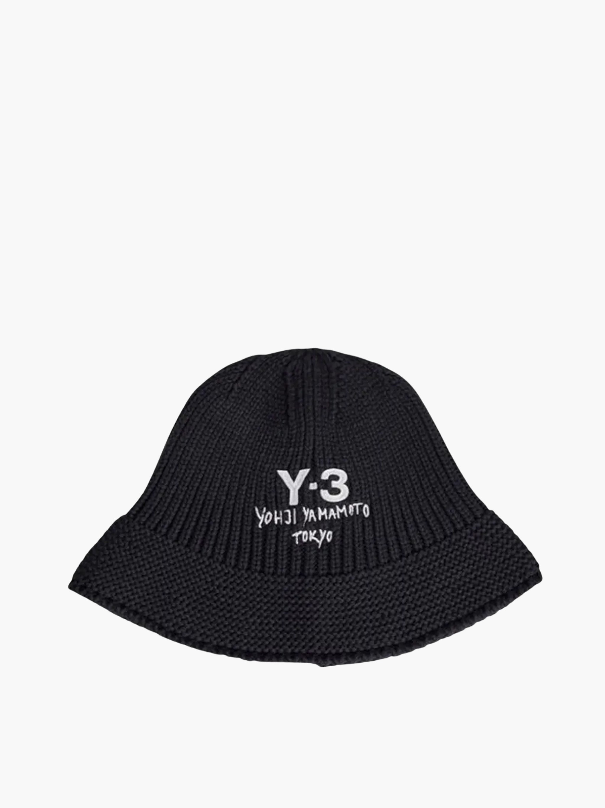 Y-3 Bucket Hat Logo Black - AL Capone Premium