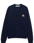 Maison Kitsune Sweater Knit Button Navy