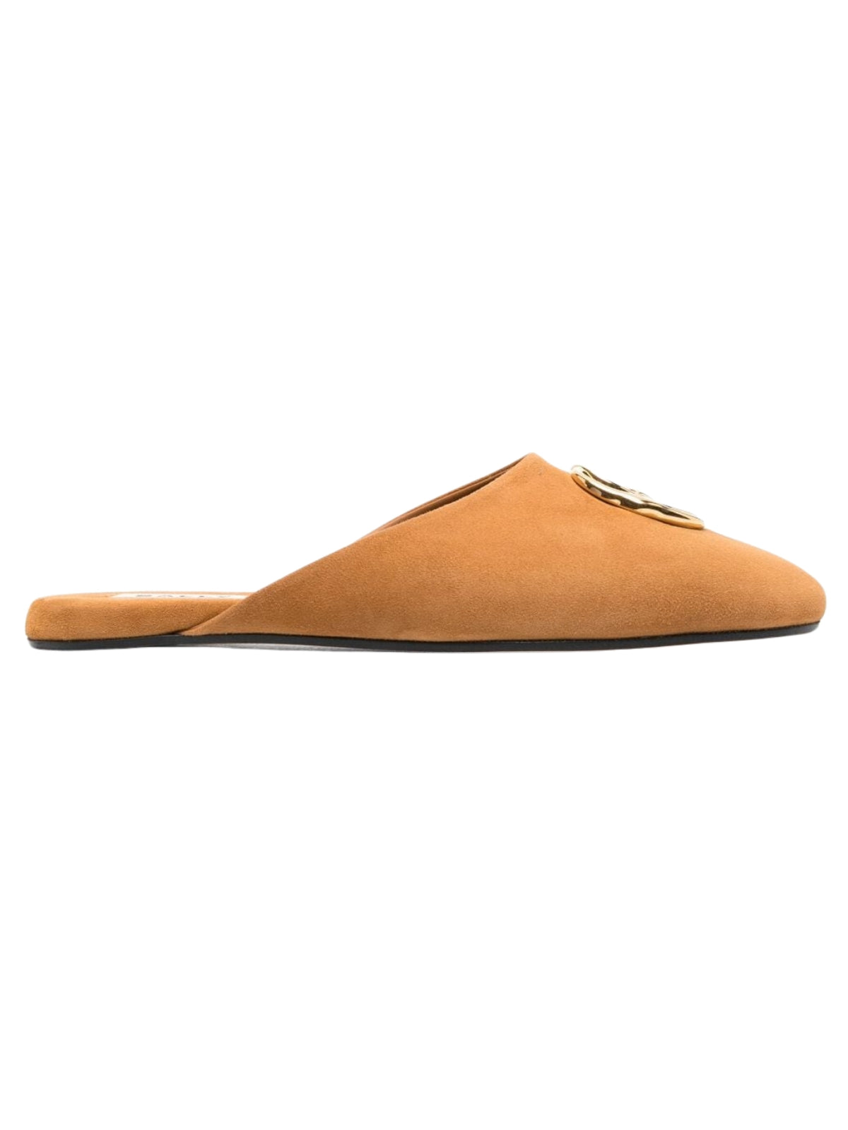 Bally Slide Suede Logo Gold-Tan - 1