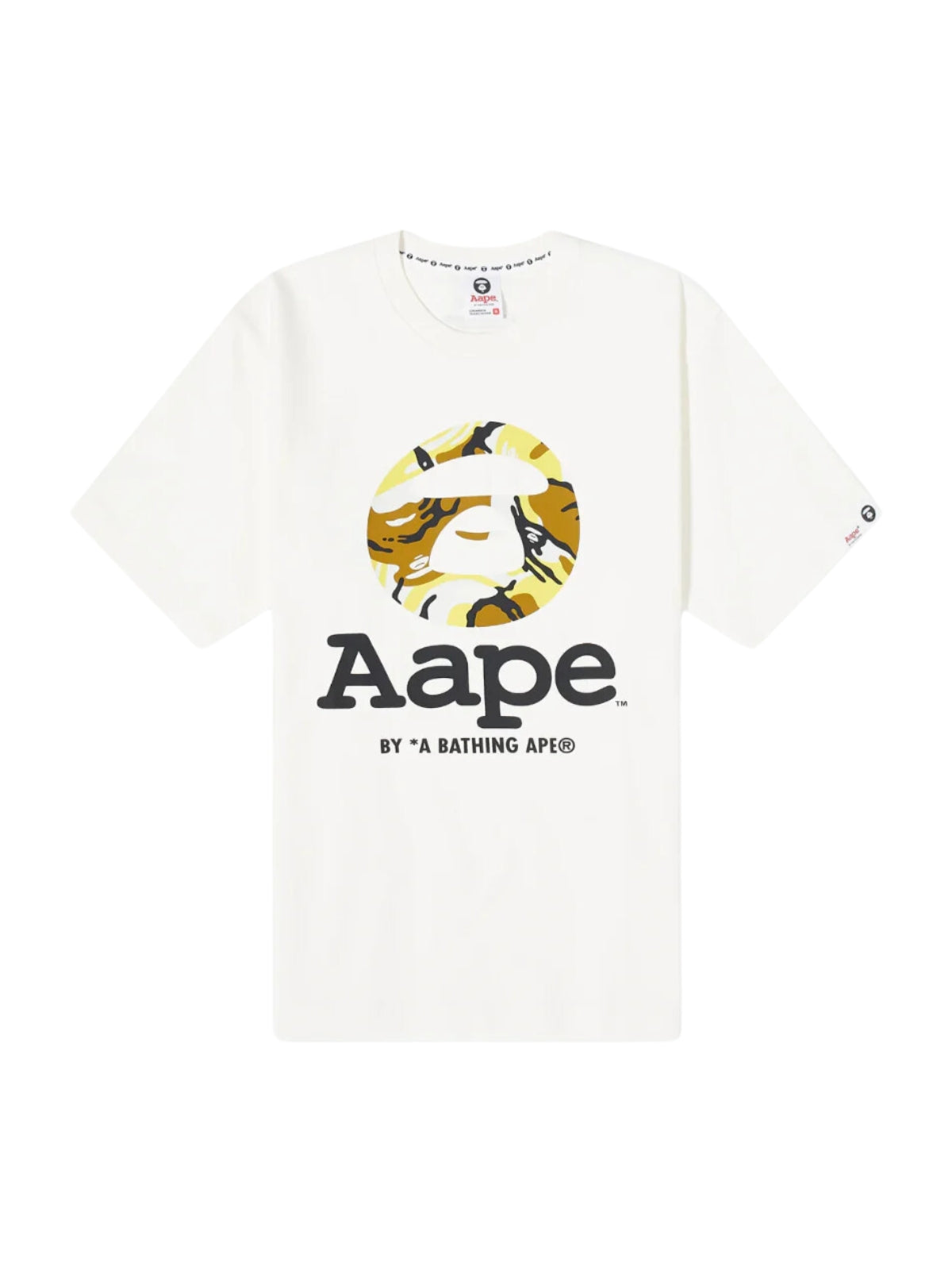 Aape T-Shirt Bold Centre Logo White - 1