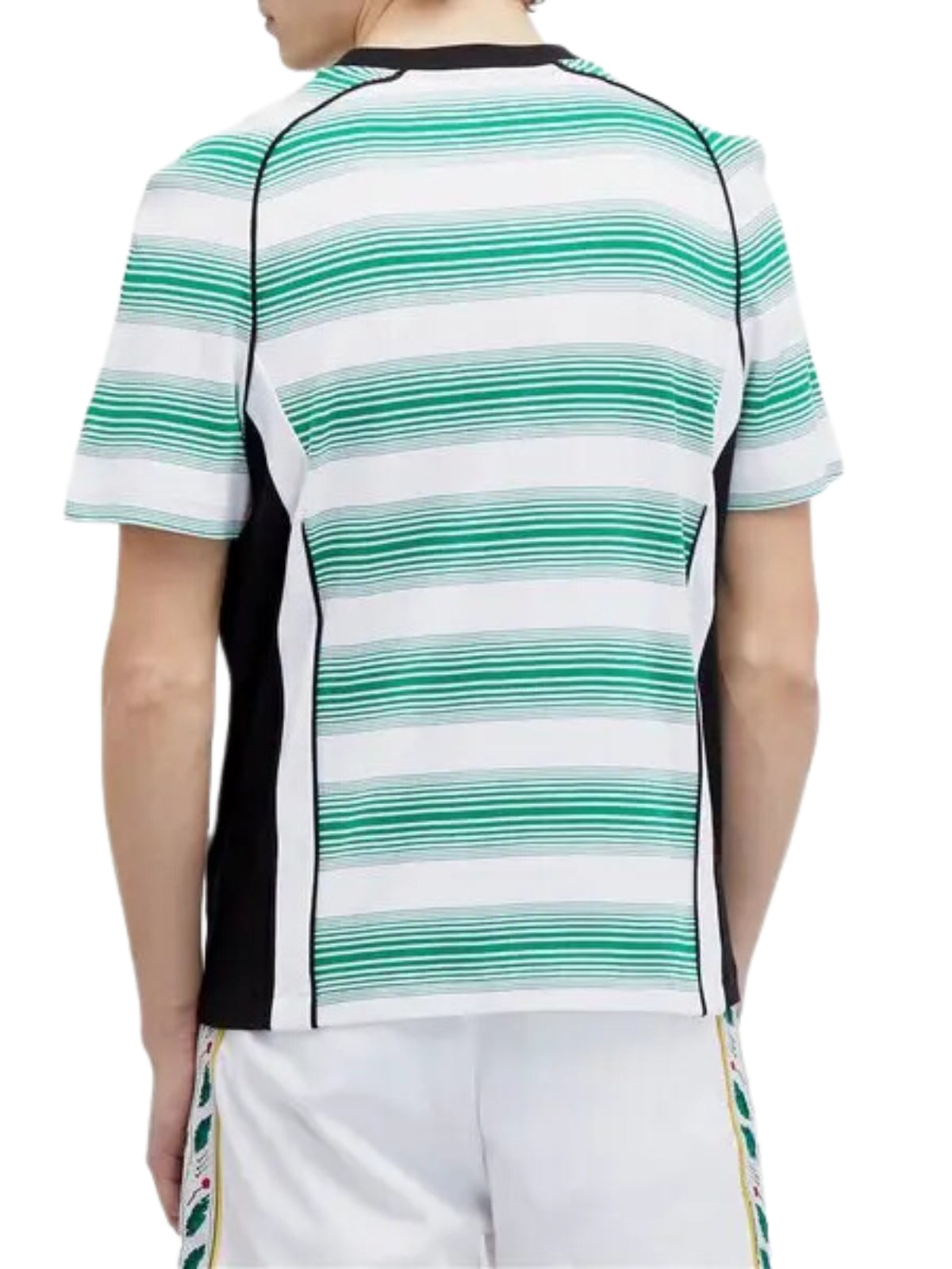 Casablanca T-Shirt Striped Green-White