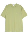 Comme Des Garcons T-Shirt Oversized Logo Khaki