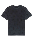 Purple T-Shirt Textured Jersey Black