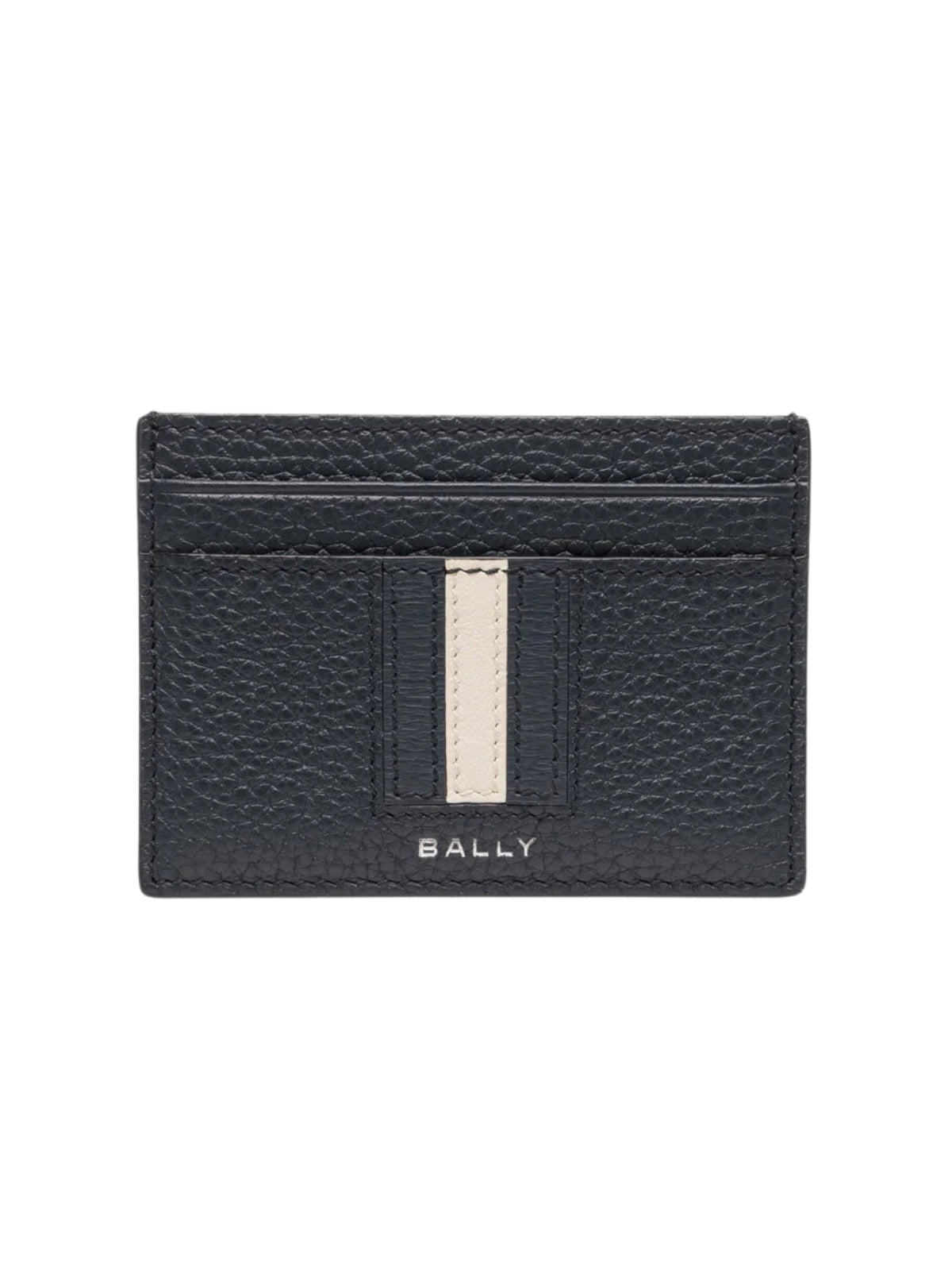 Bally Card-Holder Mid Strip White-Black - 1