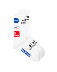 Balenciaga Sock Logo White - 1