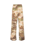 Msgm Jeans Canvas Allover Print Camo