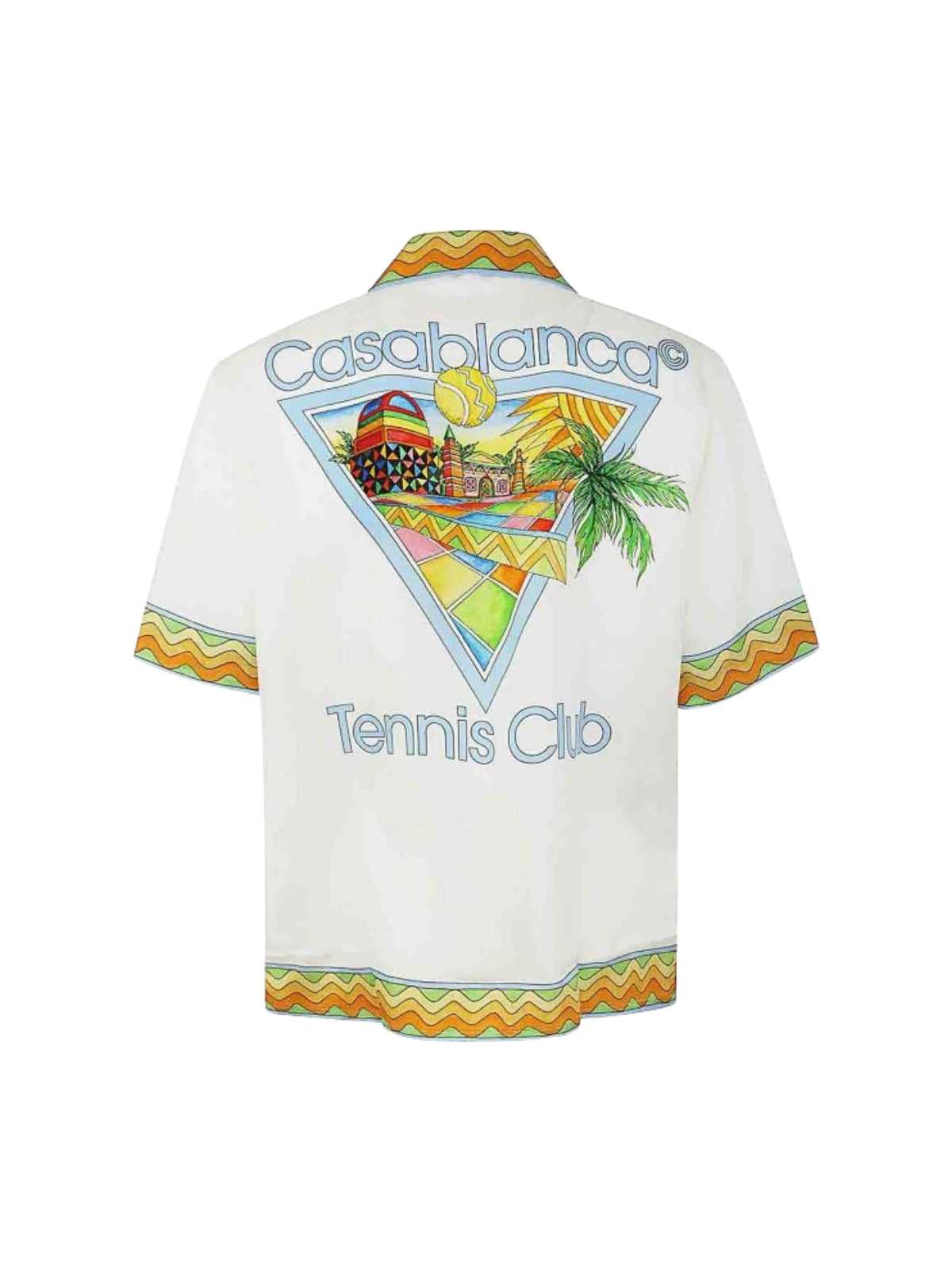 Casablanca Shirt Afro Cubism Tennis Club White