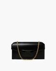 Givenchy Clutch Gold Logo Embossed Black