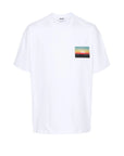 Msgm T-Shirt Block Logo White