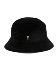 Ami Bucket Hat Fluffy Logo Black - 1