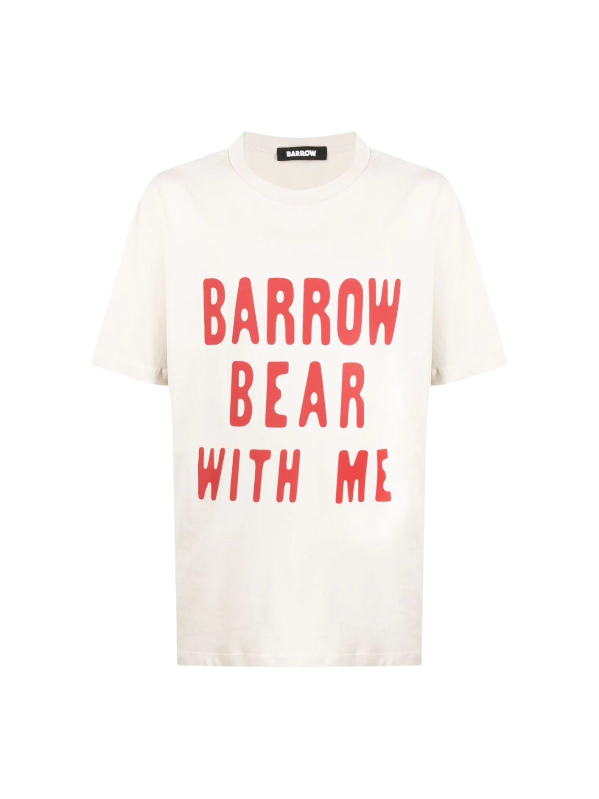 Barrow T-Shirt Bear With Me Logo Off-White