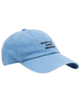 Drole De Monsieur Cap Slogan Print Light Blue