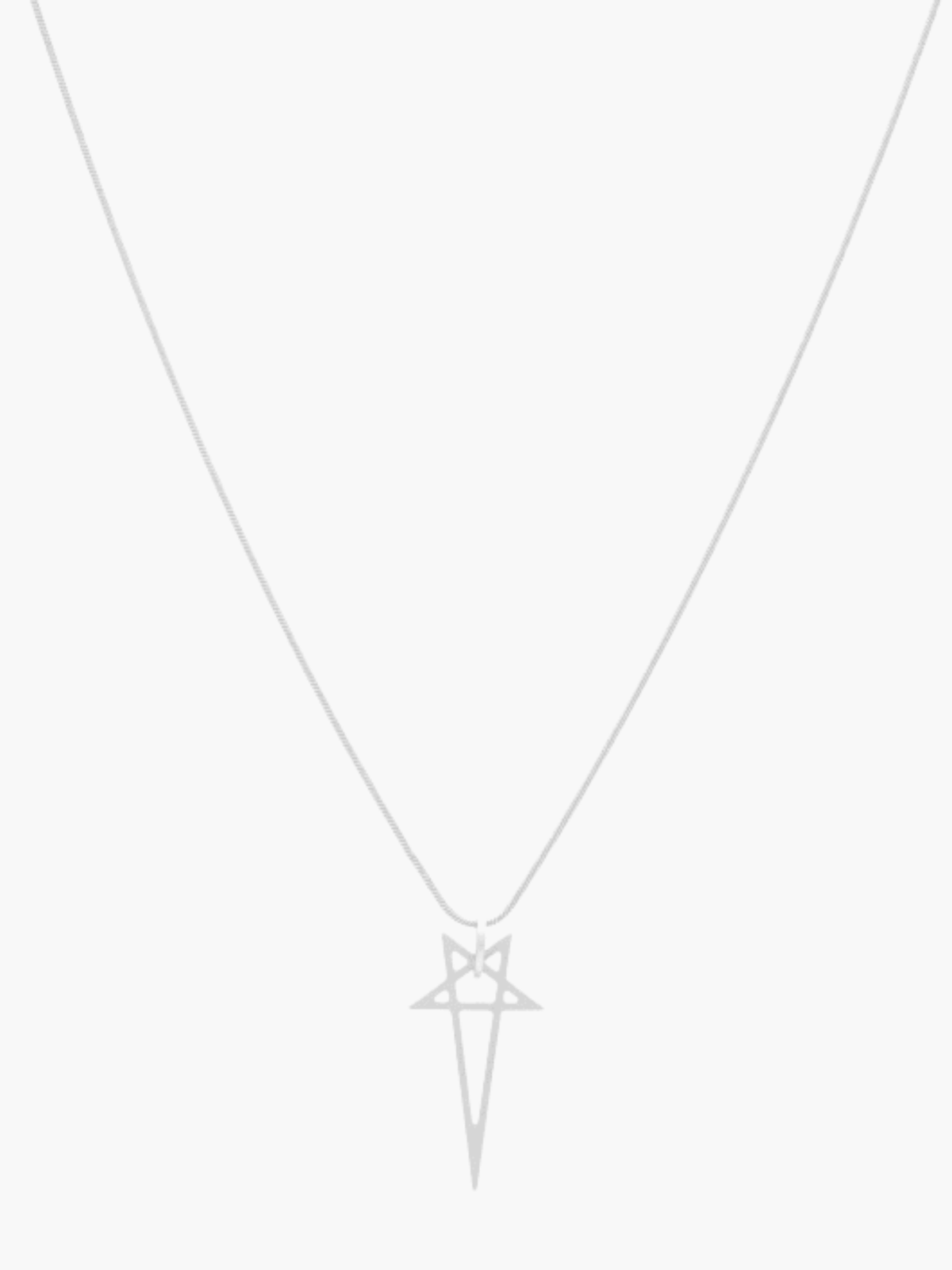 Rick Owens Necklace Pentagram Charm Palladio