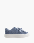 Cleens Sneaker C54 Suede White Sole Blue
