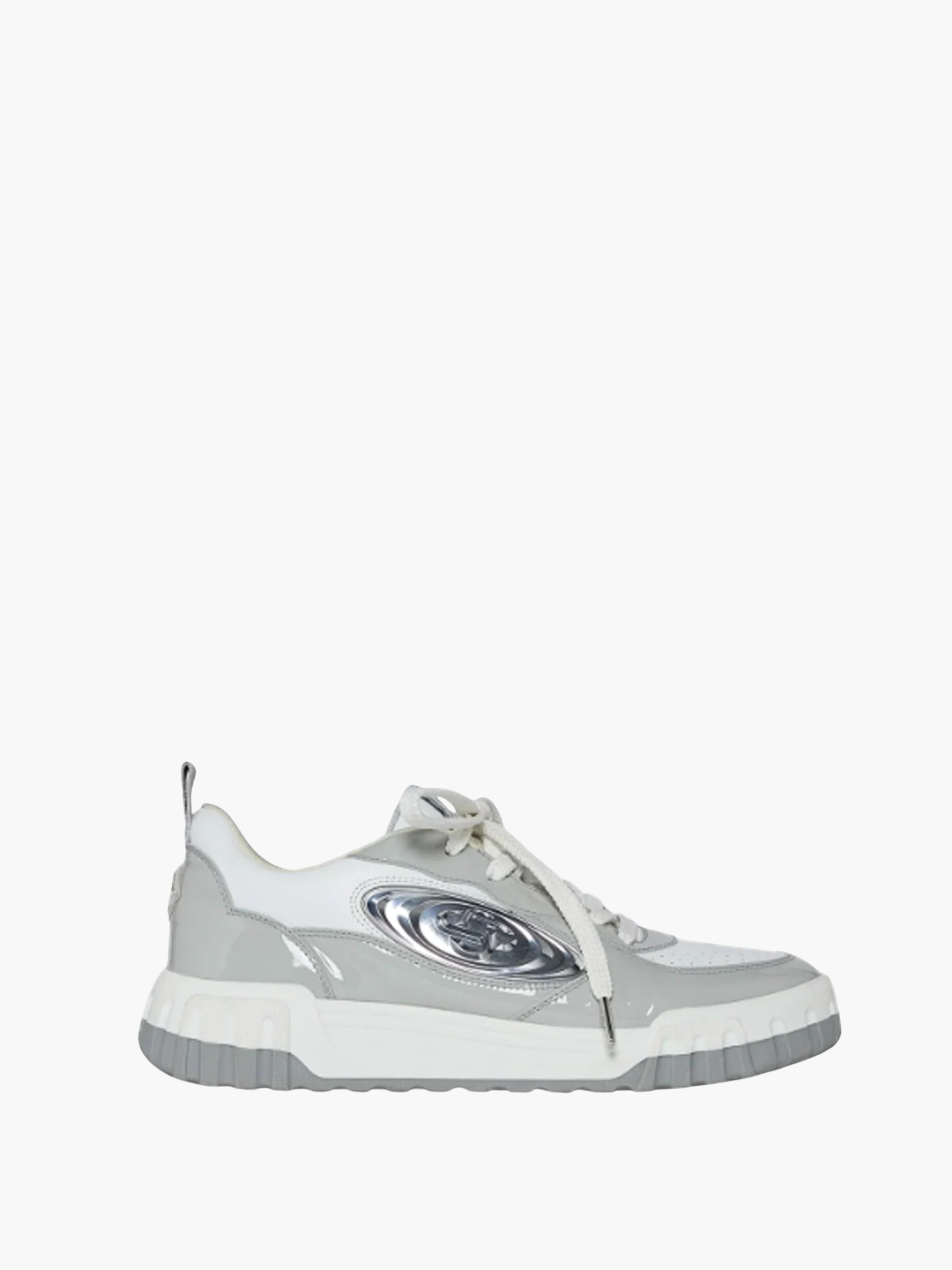 Casablanca Mens Court Sneakers Silver