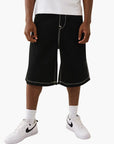 True Religion Shorts Mikey Super T Black Rinse
