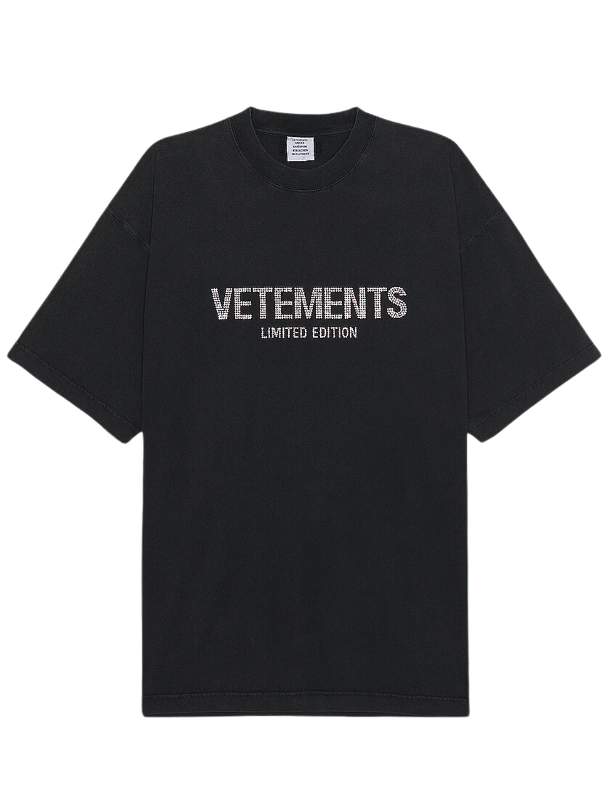 Vetements T-Shirt Logo Limited Black - 1