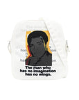 Comme Des Garcons Bag Slogan White