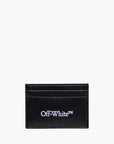 Off-White Cardholder White Print Black