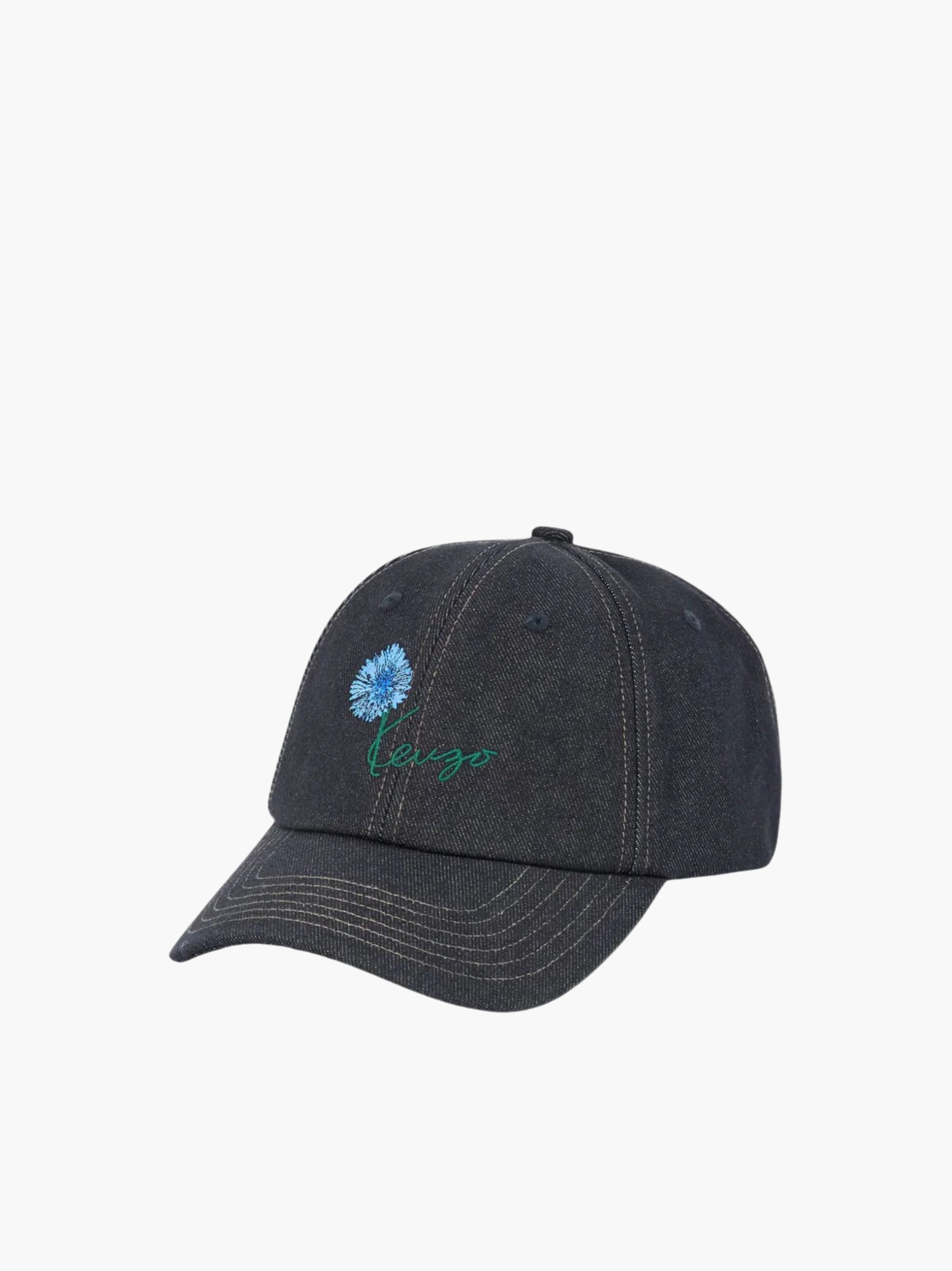 Kenzo Cap Blue Flower Emb Navy