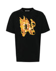 Palm Angels T-Shirt Graphic Print Black