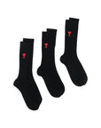 Ami Socks 3 Pack Logo Black - 1