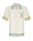 Casablanca Shirt Cuban Collar Crayon Temple Tennis Club