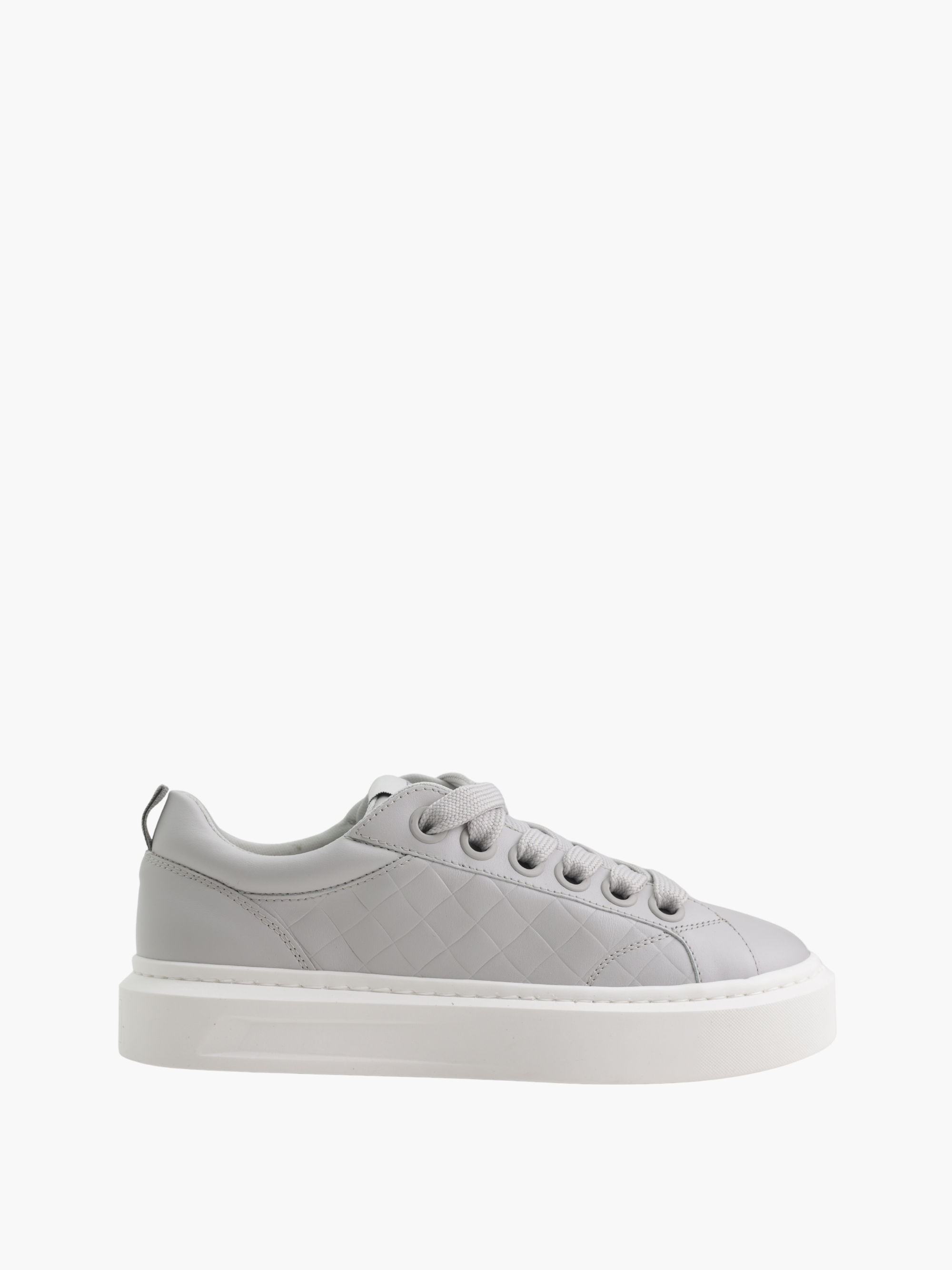Cleens Sneaker C47 Leather White Sole Grey