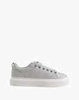 Cleens Sneaker C47 Leather White Sole Grey