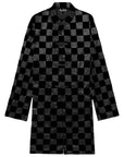 Comme Des Garcons Jacket Checkered Flock Black