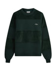 Drole De Monsieur Sweater Stripe Logo Dark Green