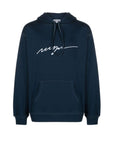 Msgm Hoodie Logo Navy