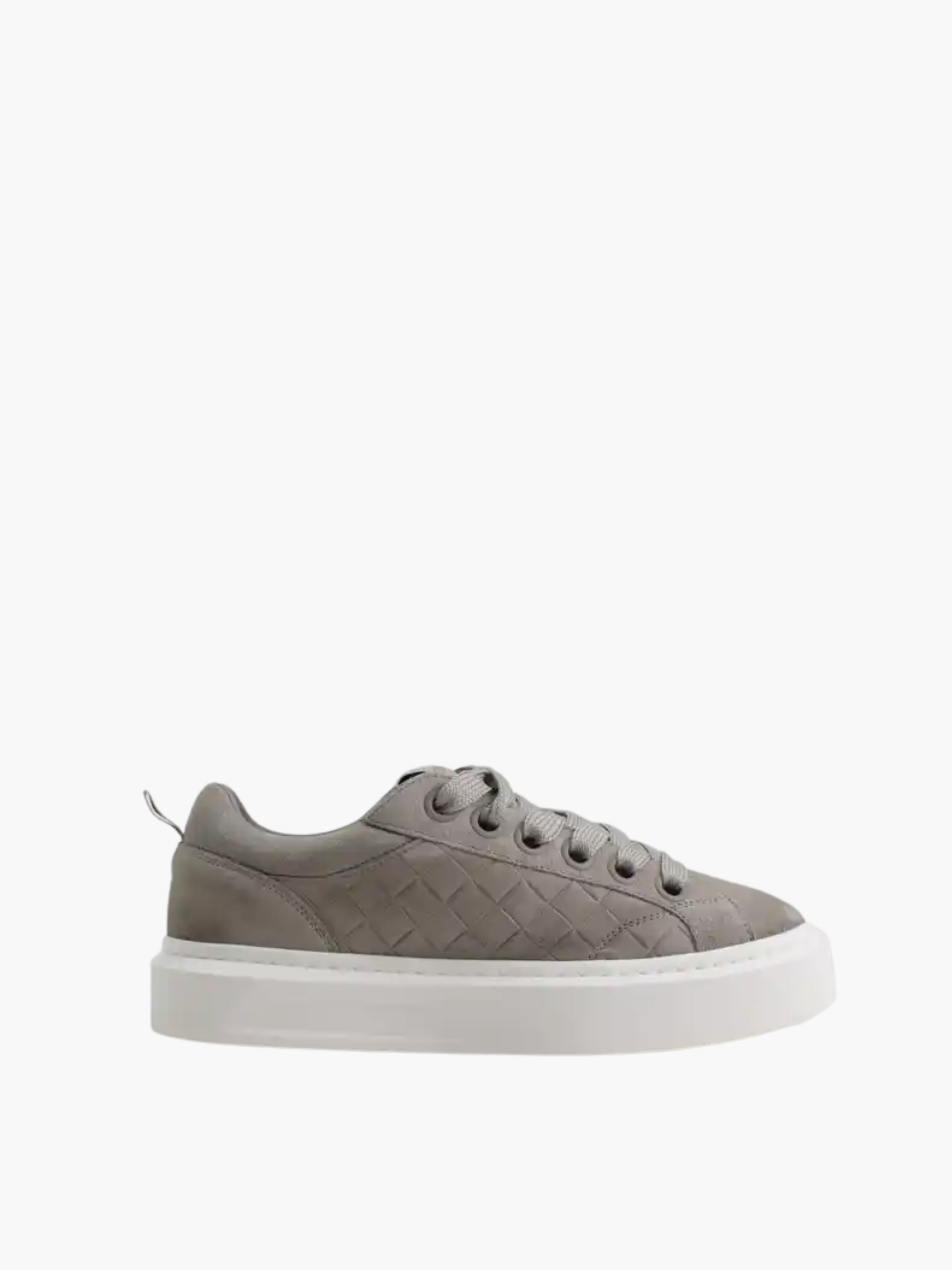 Cleens Sneaker C49 Suede White Sole Grey
