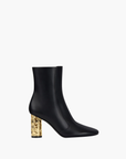 Givenchy Ankle Gold Heel Leather Black