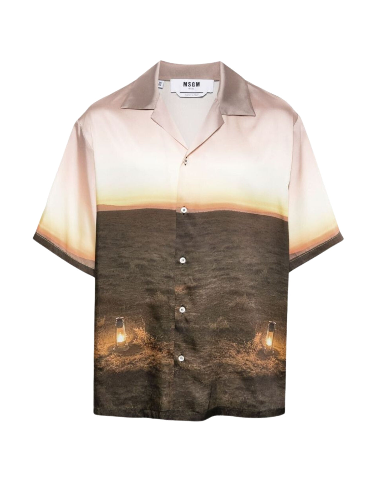 Msgm Shirt Sunset Multicolour