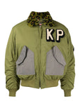 Kenzo Jacket Bomber Logo Kp Khaki