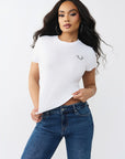 True Religion T-Shirt True Classic Glitter White