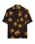 Palm Angels Shirt Allover Pprint Gold-Black