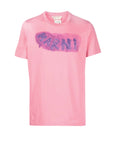 Marni T-Shirt Logo Rust Pink