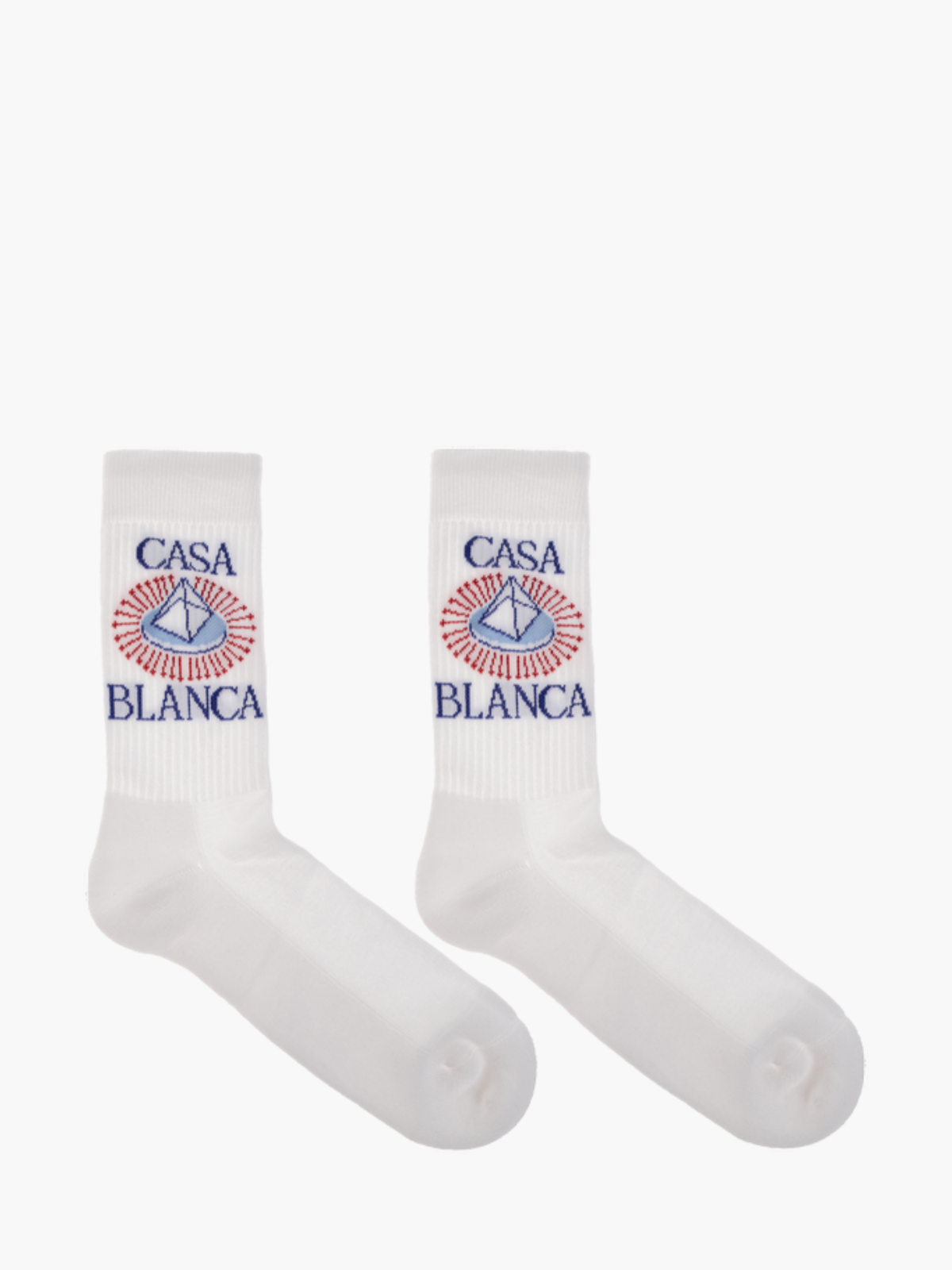 Casablanca Socks Celestial Pyramid White