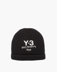 Y-3 Beanie Knit Logo Black