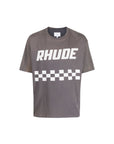 Rhude T-Shirt Off Road Logo Vintage Grey