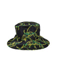 Msgm  Bucket Hat Floral Black - 1