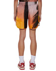 Blue Sky Inn Shorts Sunset Palms Allover Print