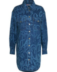 Chiara Ferragni Dress Shirt Ladies Denim Blue