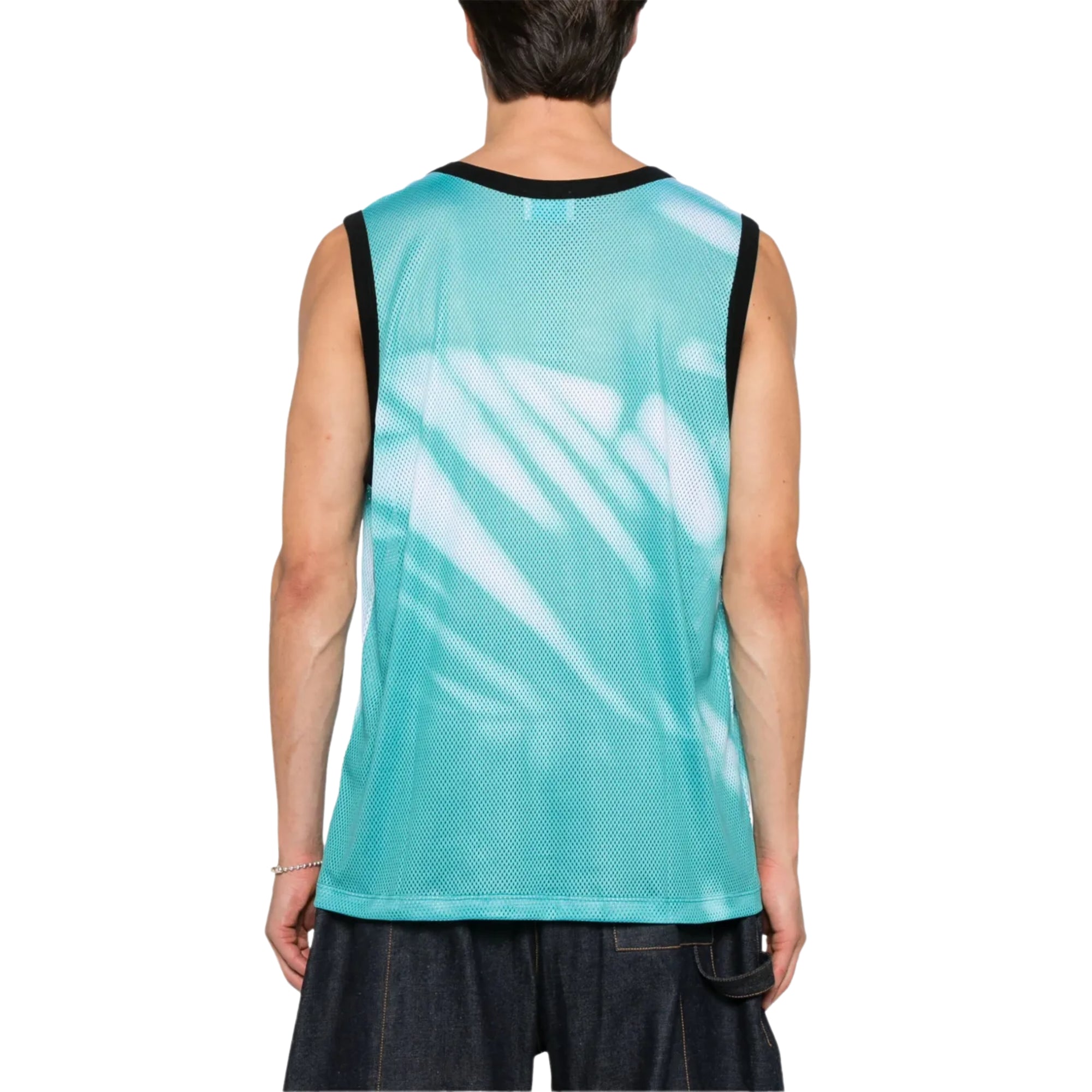 Blue Sky Inn Tank Shadow Print Blue