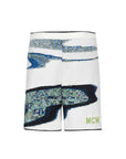 Mcm Shorts Ocean Knit Allover Print