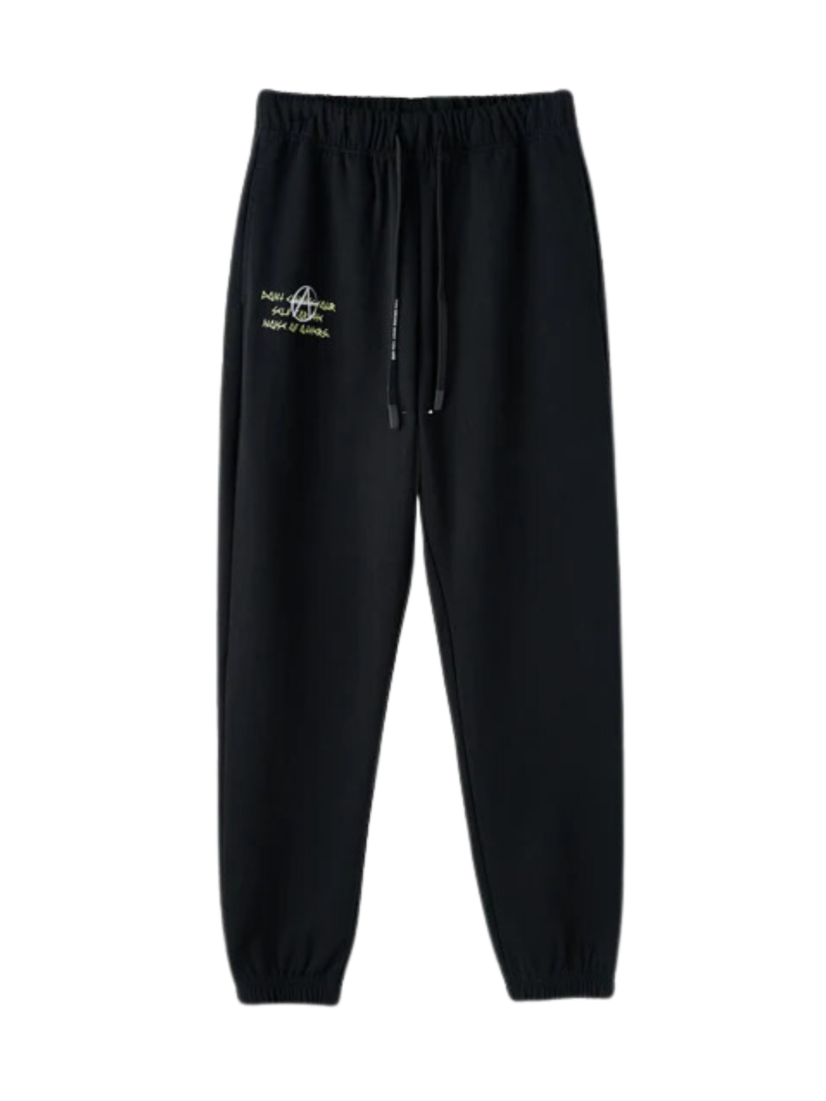 Acupuncture Track Pants Dancing Skull Black - 1