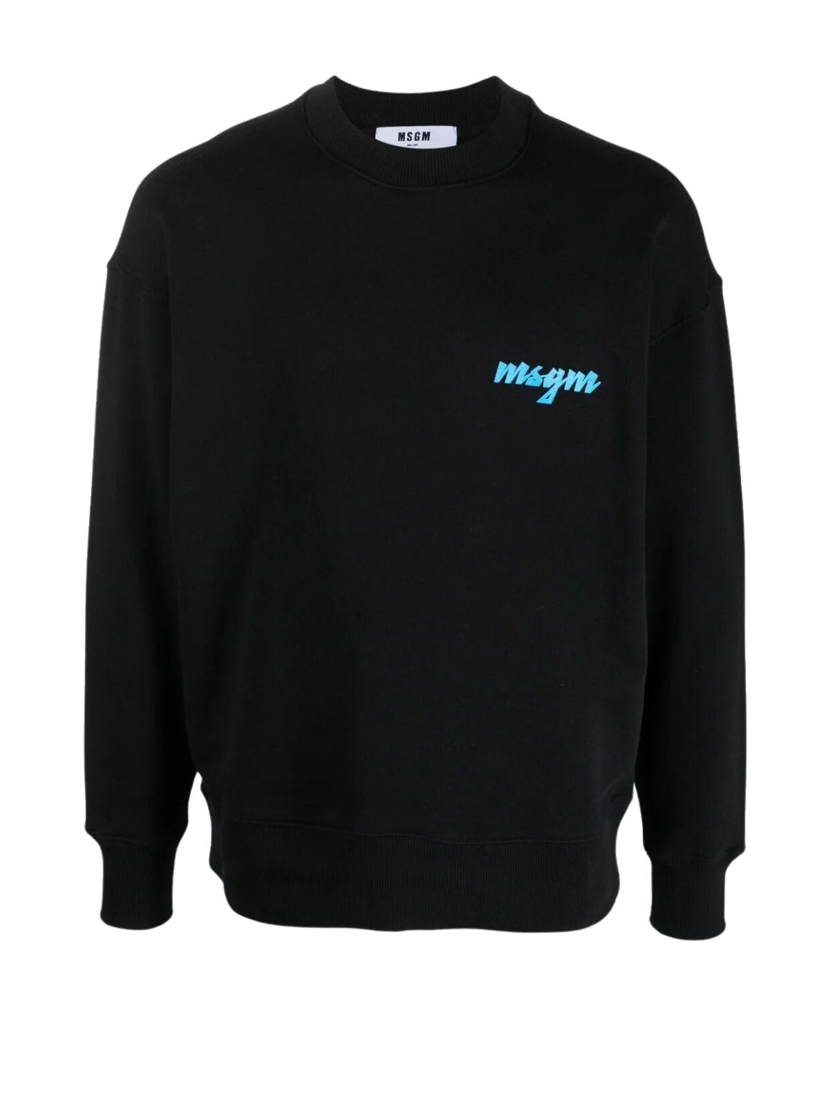 Msgm Sweater Felpa Logo Black - 1