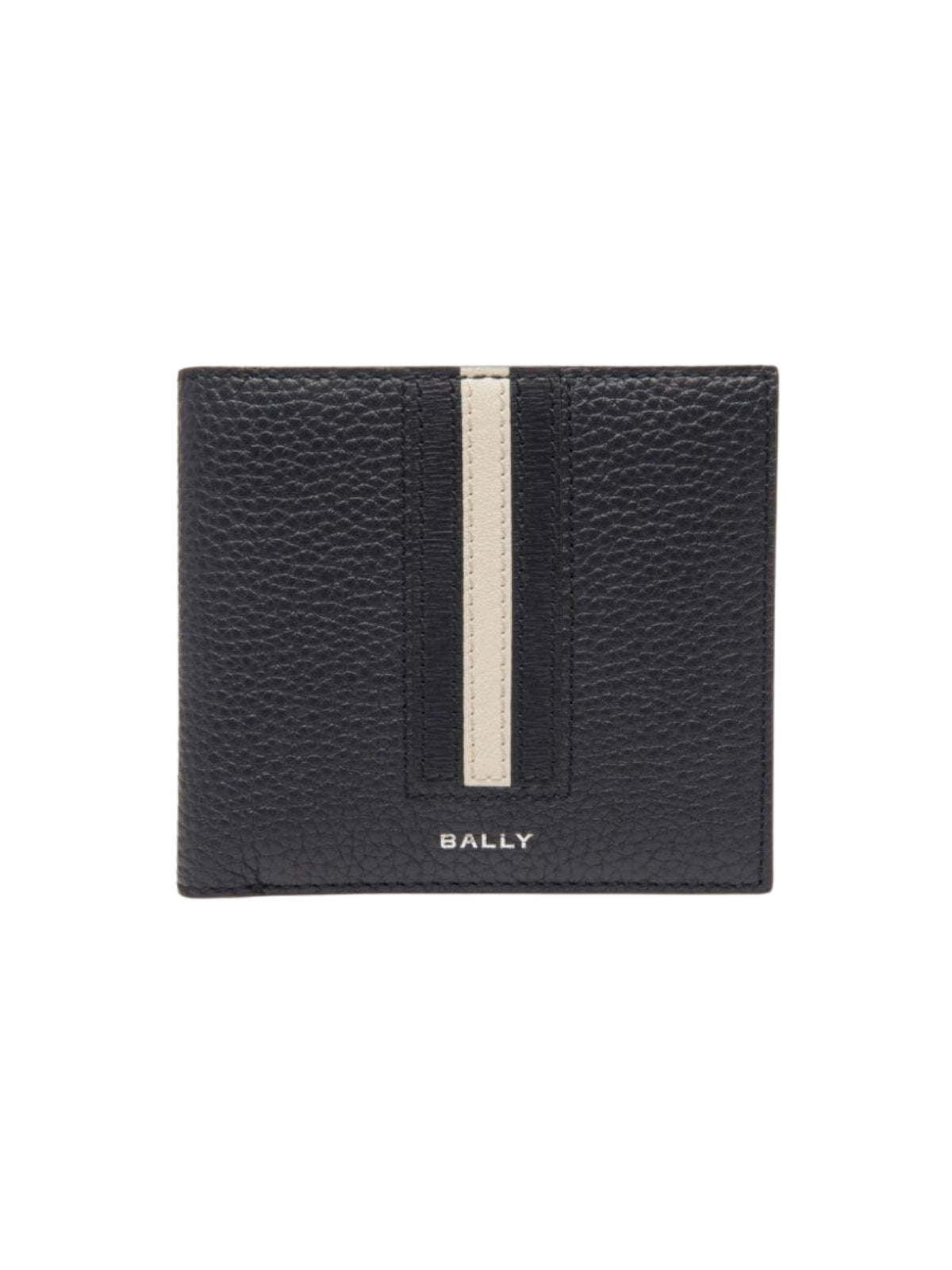 Bally Wallet Stripe Logo White-Black - 1